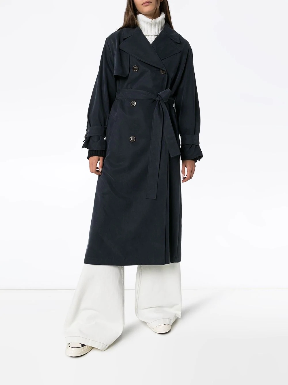 midi trench coat - 3