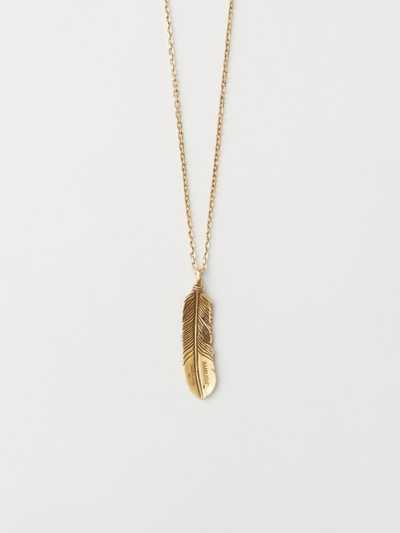 FEATHER CHARM NECKLACE - 3