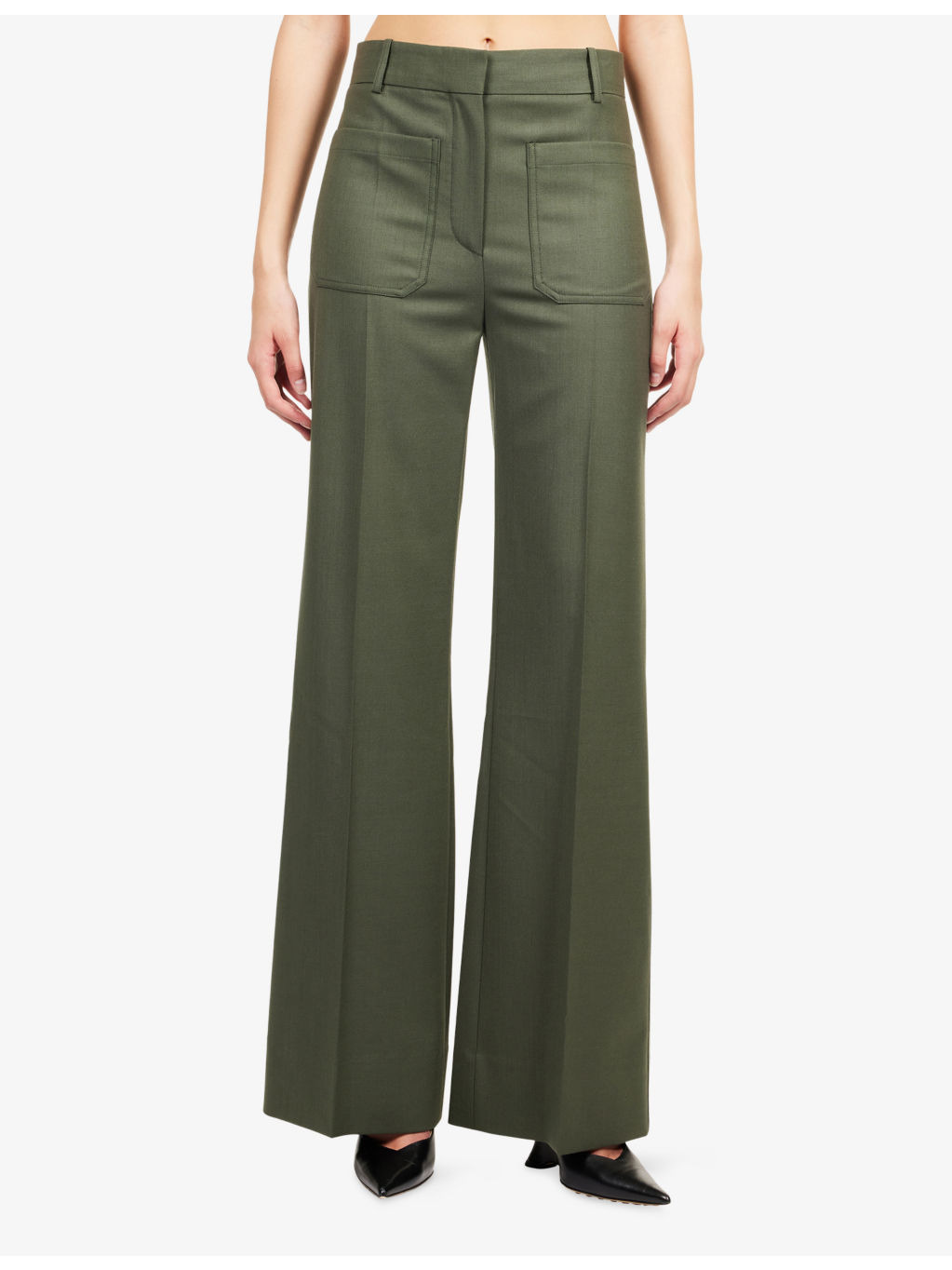 Alina Straight-Leg Wool-Blend Trousers - 3