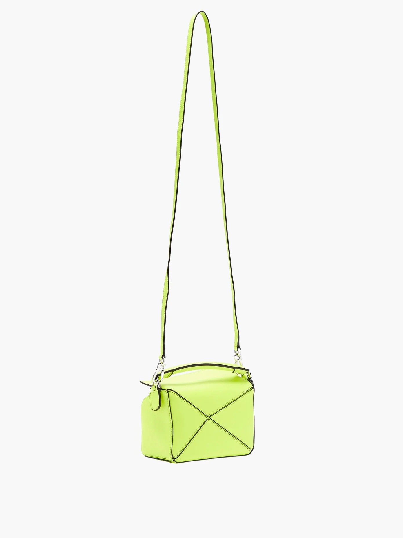 Puzzle mini leather cross-body bag - 4