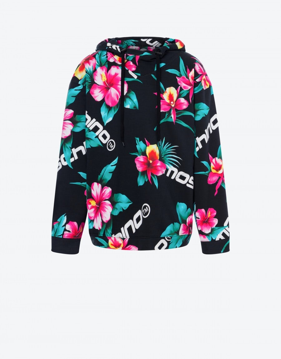 HIBISCUS PRINT HOODIE - 1