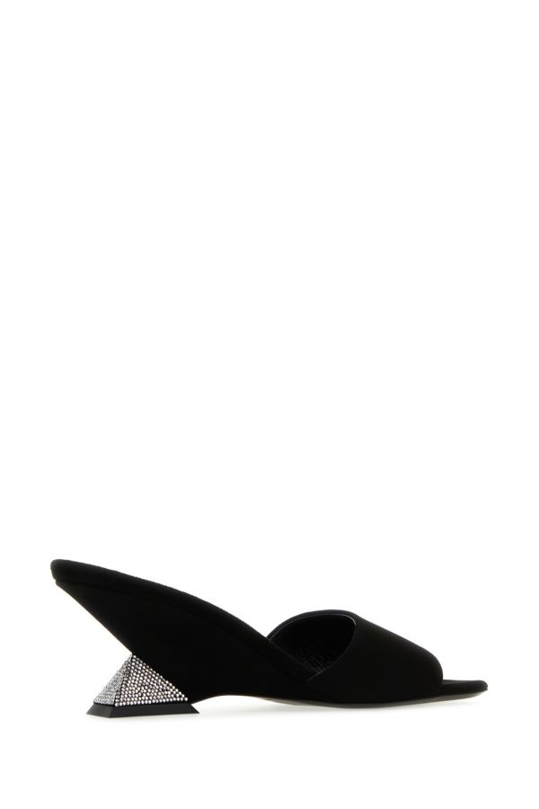 THE ATTICO Black Suede Cheope Mules - 3