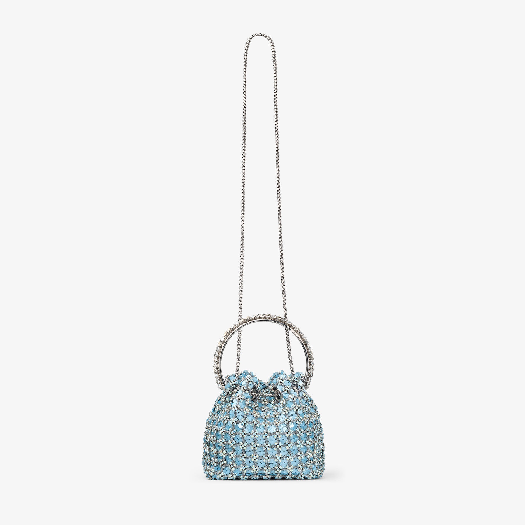 Atelier Bon Bon
Dusty Blue Satin Floral Sequin & Crystal Bag - 5