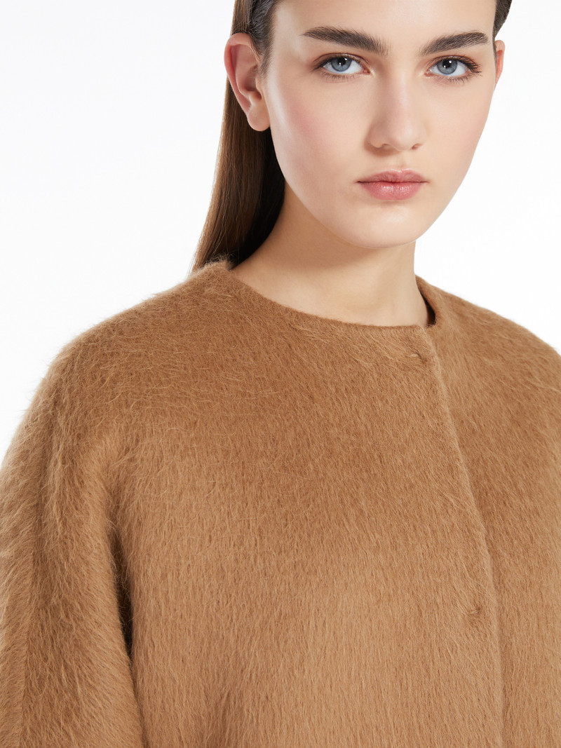 FIUMANA Alpaca and wool jacket with scarf 6