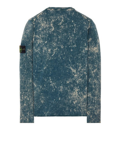 Stone Island 555D9 PURE COTTON KNIT + OFF-DYE OVD TREATMENT_GARMENT DYED  PASTEL BLUE outlook