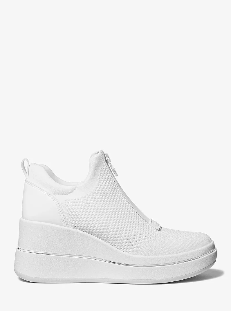 Emmy Mesh Zip-Up Wedge Trainer - 1