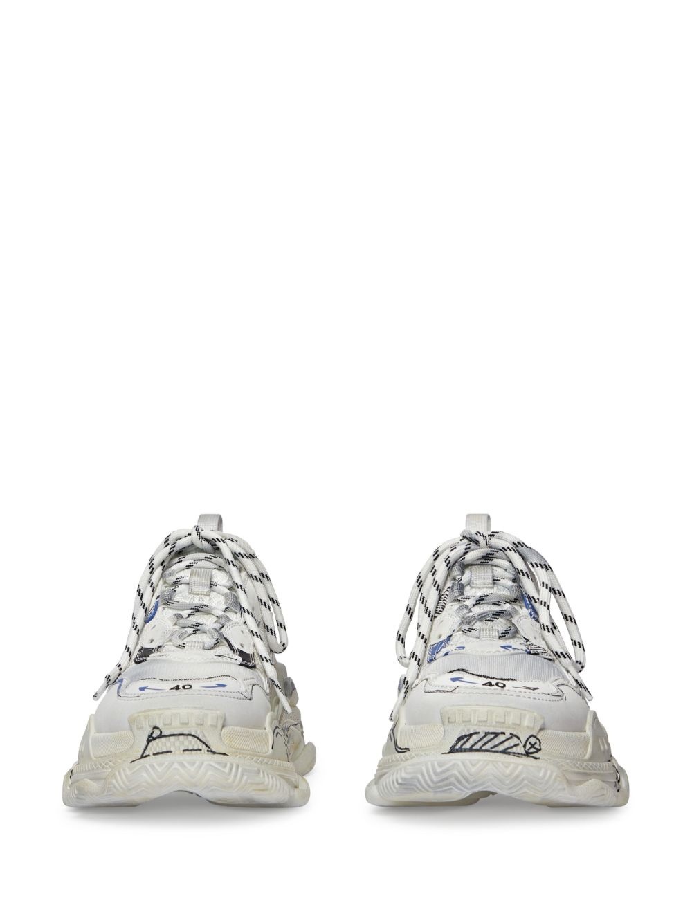 Triple S sketch-print sneakers - 7