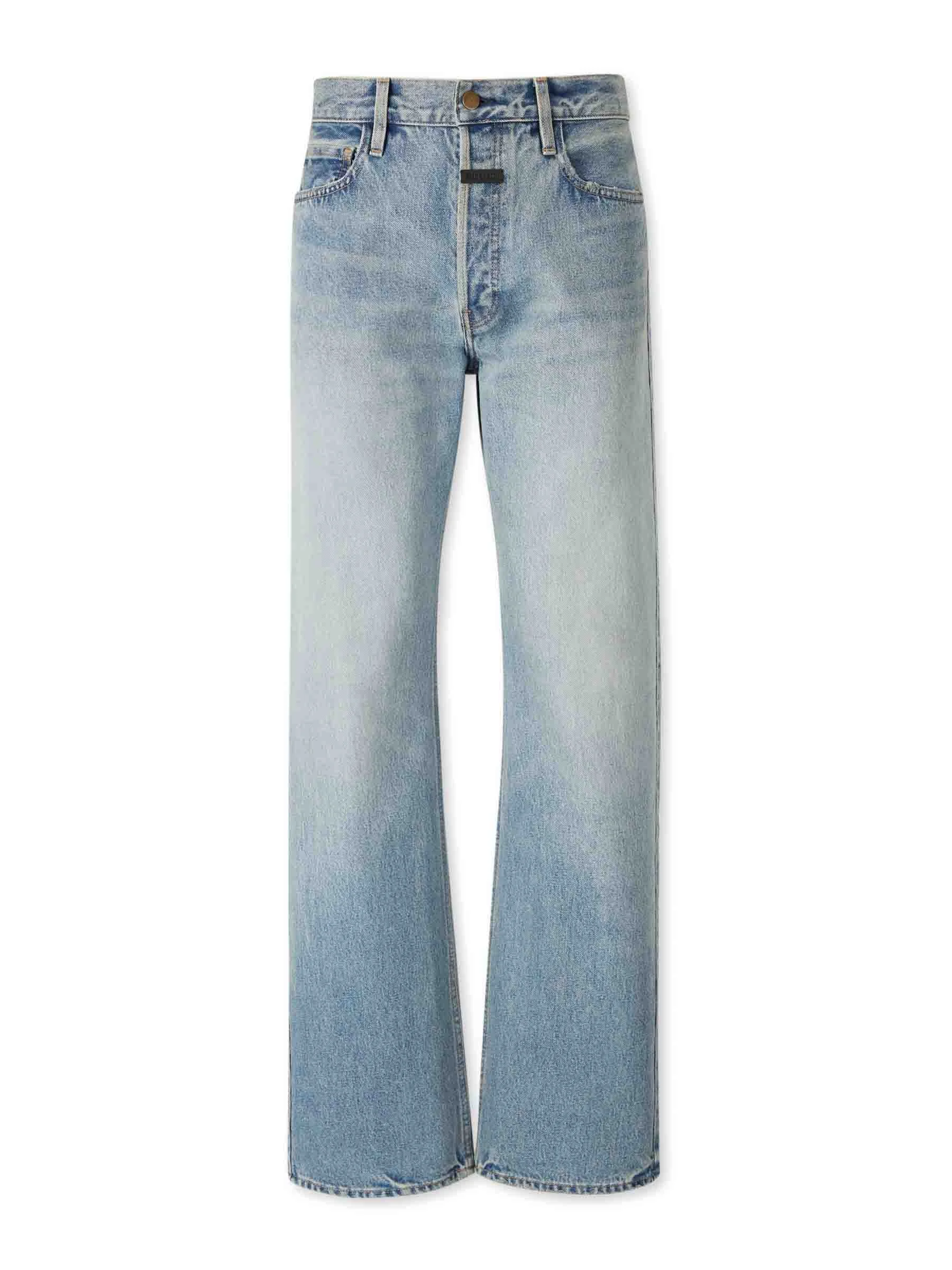 STRAIGHT COTTON JEANS - 1