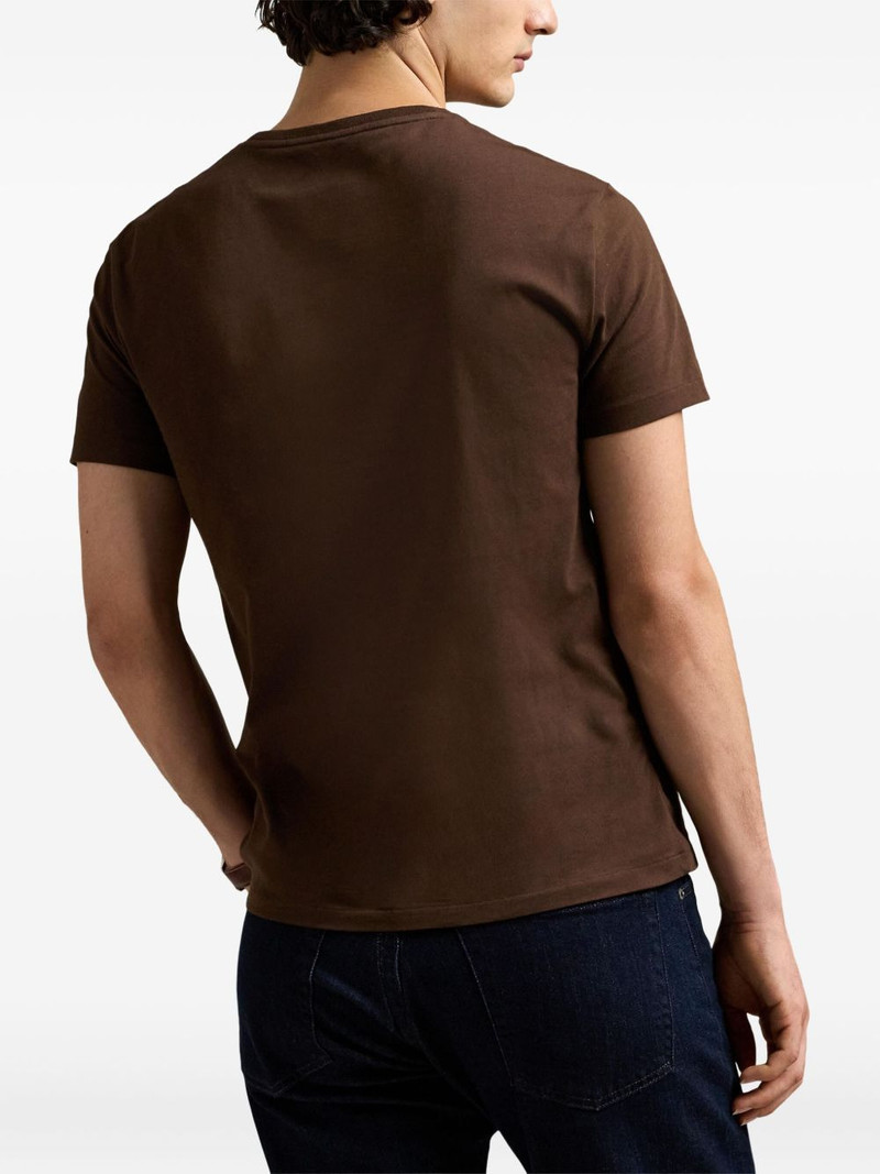 logo-embroidered t-shirt 4