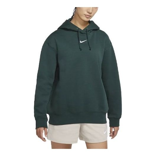 (WMNS) Nike Sportswear Collection Fleece Casual Sports Hoodie 'Green' DJ7669-397 - 1