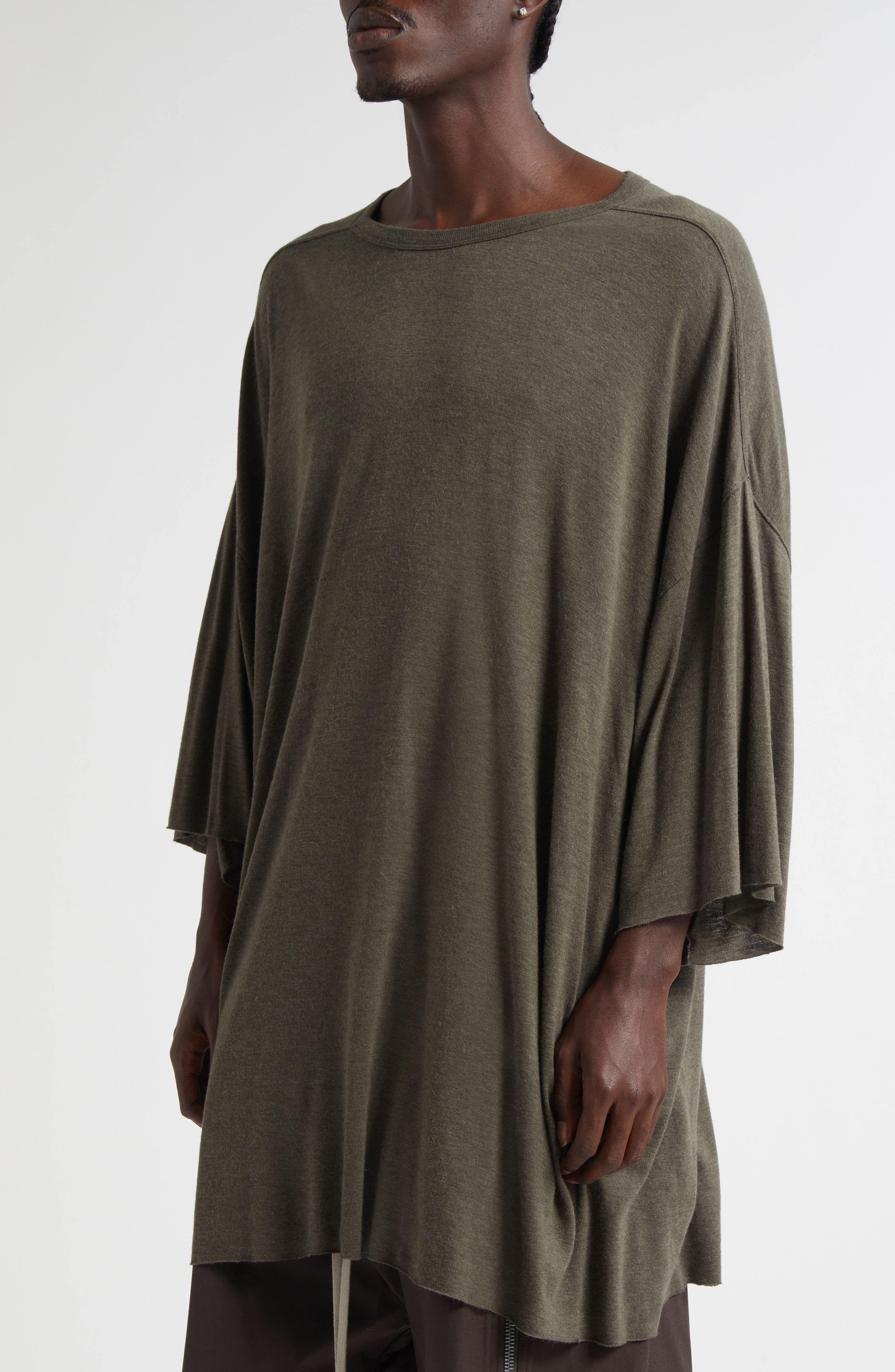 Rick Owens Tommy Oversize T-Shirt in Bosco at Nordstrom - 5