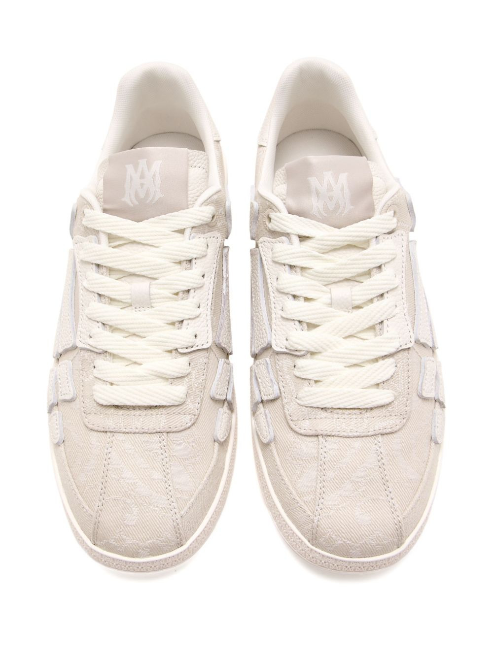 skeleton-detail canvas sneakers - 2