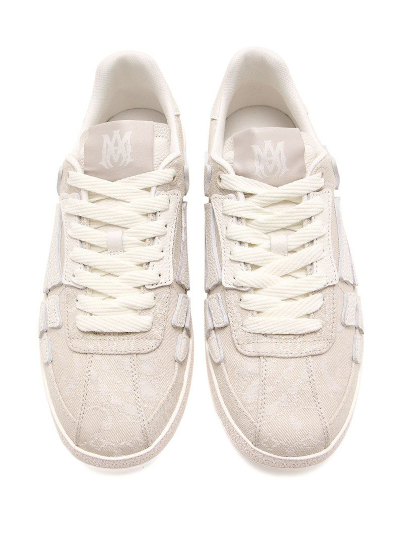 AMIRI skeleton-detail canvas sneakers outlook
