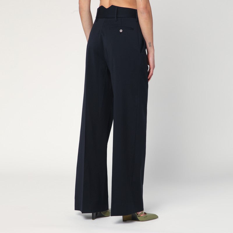 Vivienne Westwood Navy Blue Trousers In Wool Women - 2
