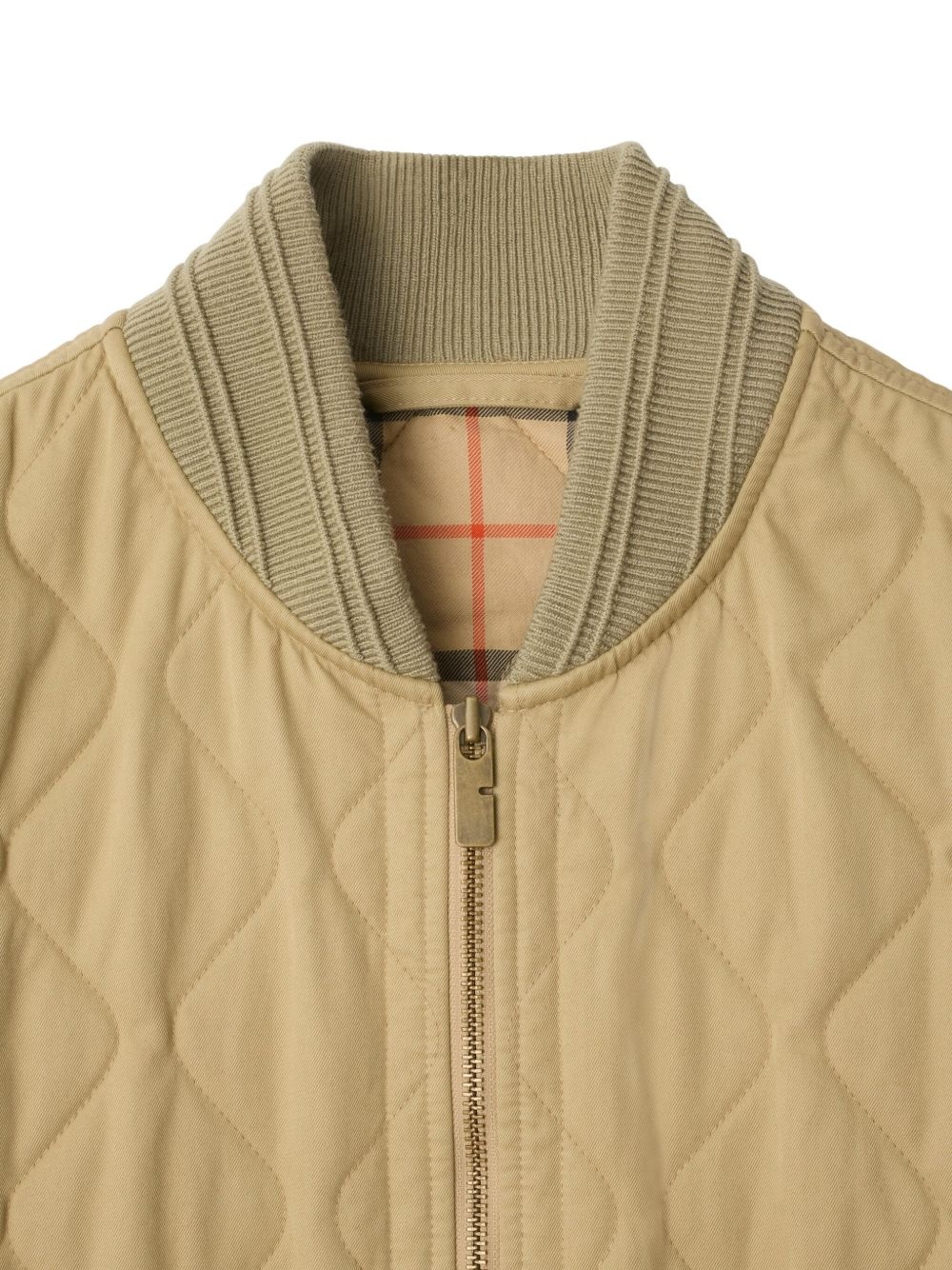 quilted gabardine gilet - 3