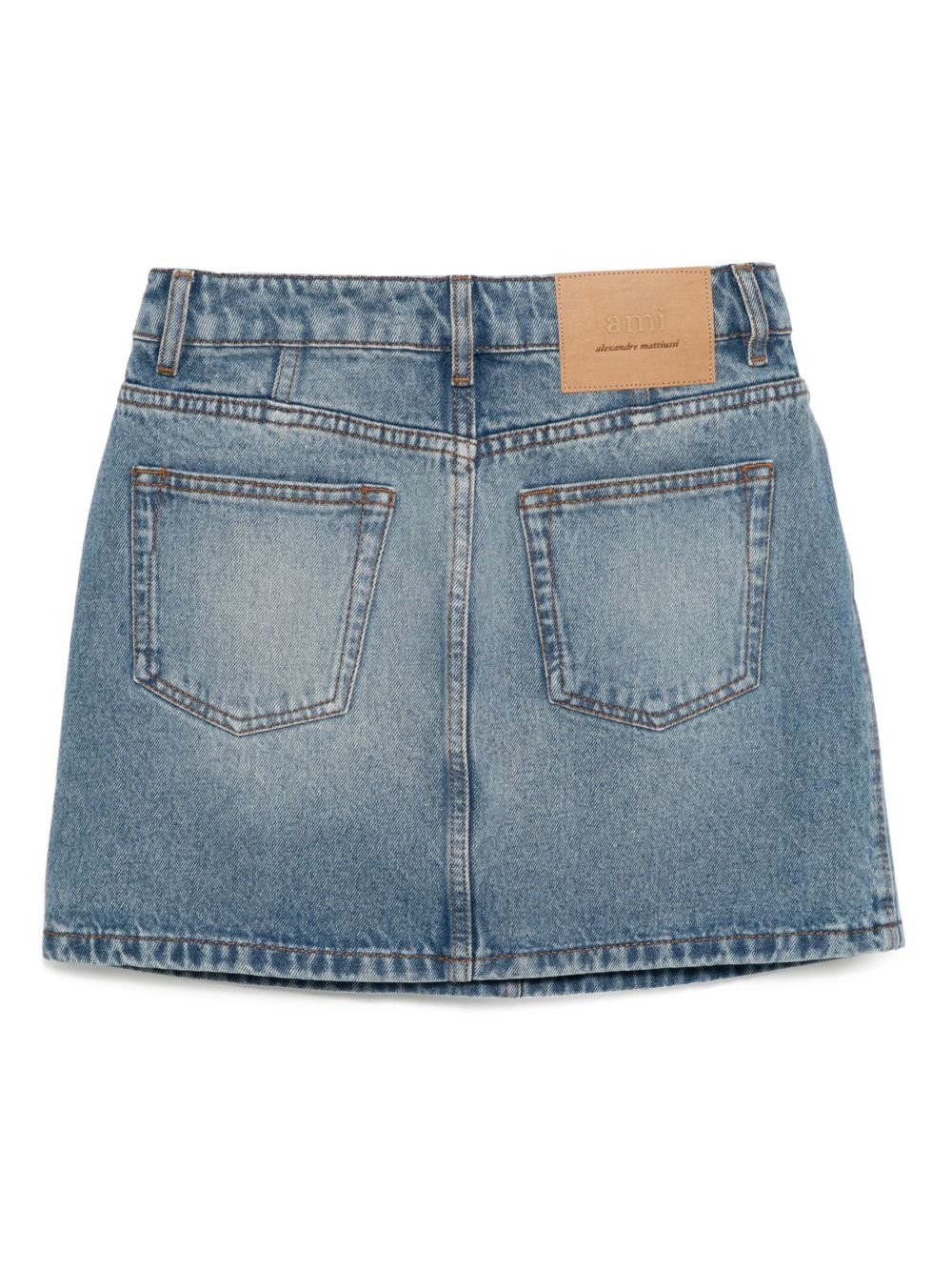denim mini skirt - 2