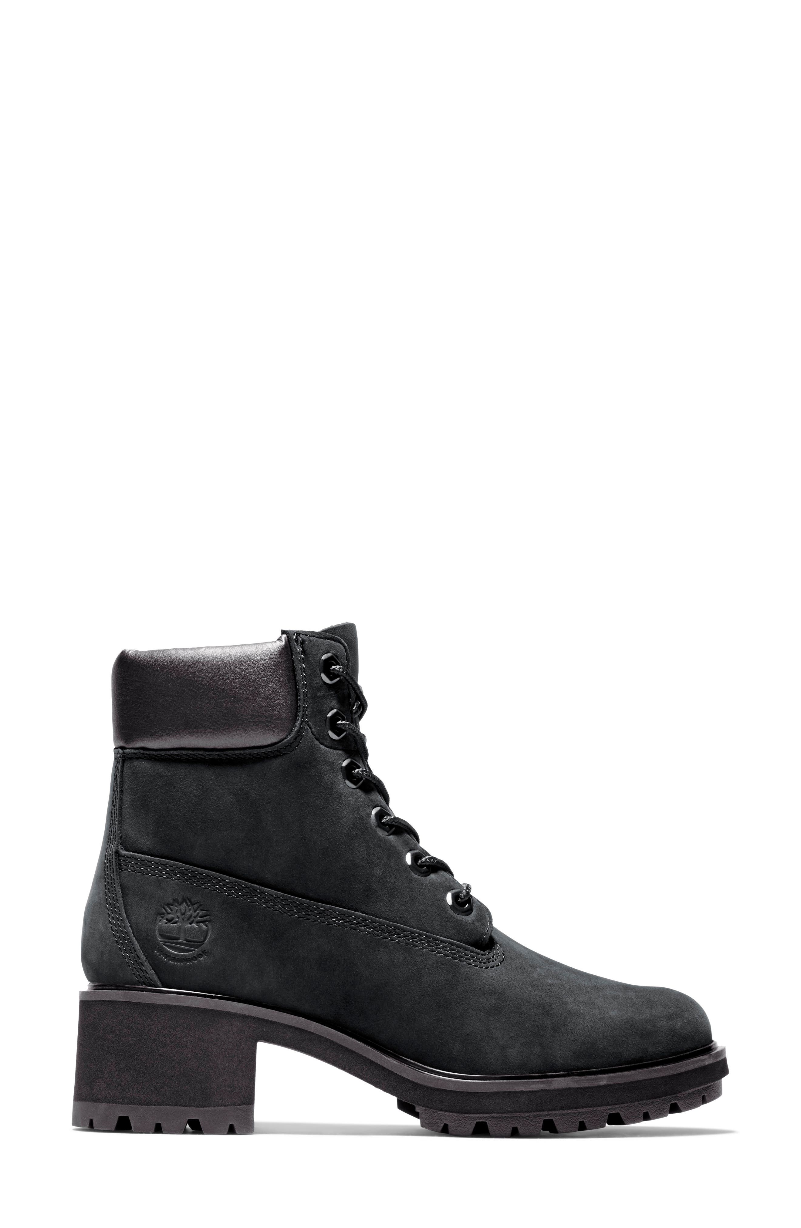 Timberland Kinsley Waterproof Lace-Up Mid Boot in Black at Nordstrom - 2