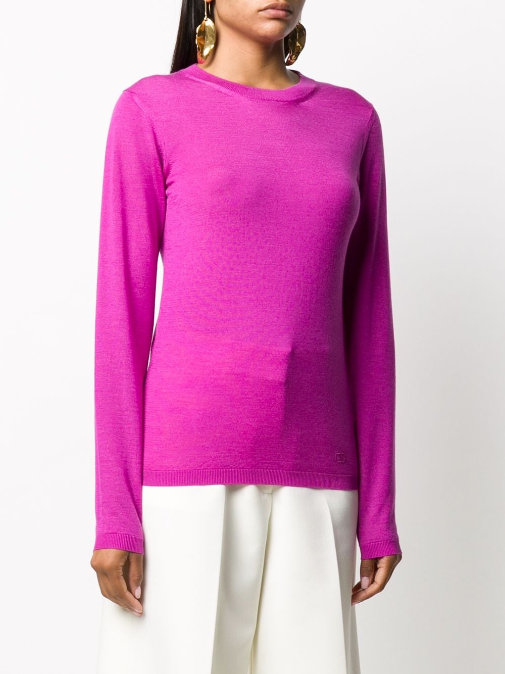 long-sleeve crew-neck jumper - 3