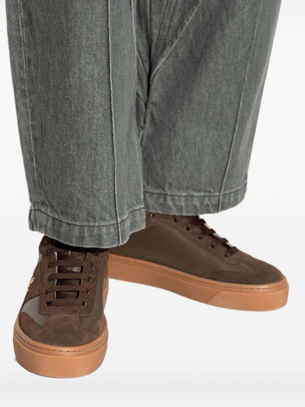 Enjoy leather suede pumps - 5