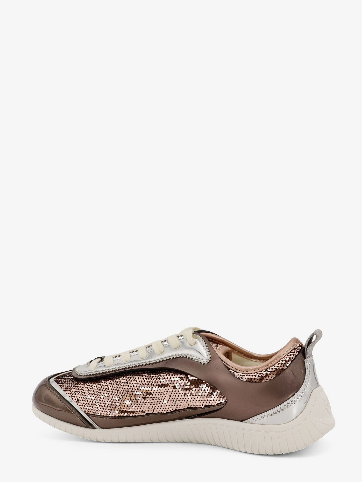 Reby 10 Mirror Fabric Sneakers With Sequins - 3