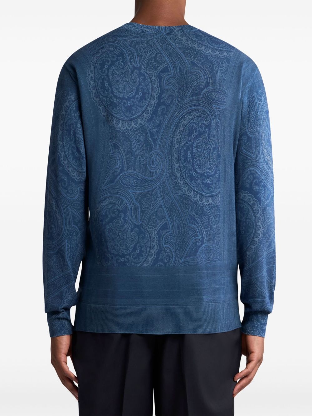 paisley silk-cashmere sweater - 3