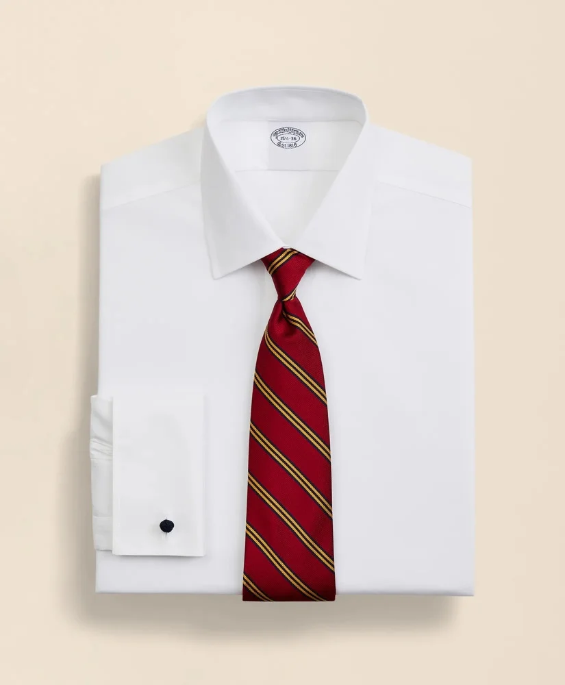 Stretch Supima® Cotton Non-Iron Pinpoint Oxford Ainsley Collar Dress Shirt - 1