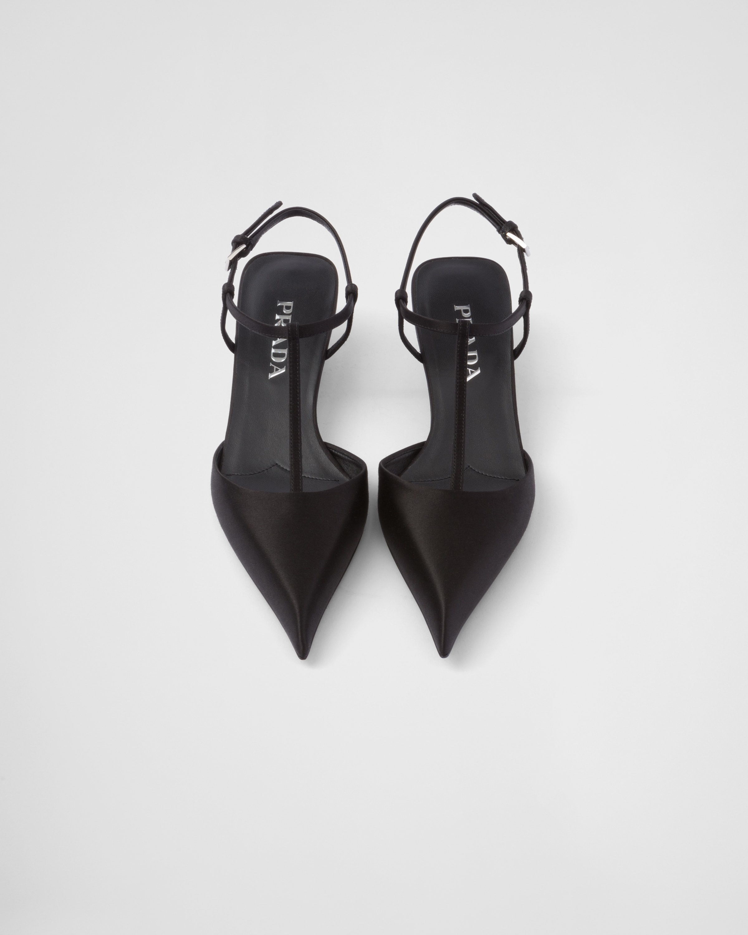 Satin slingback pumps - 3