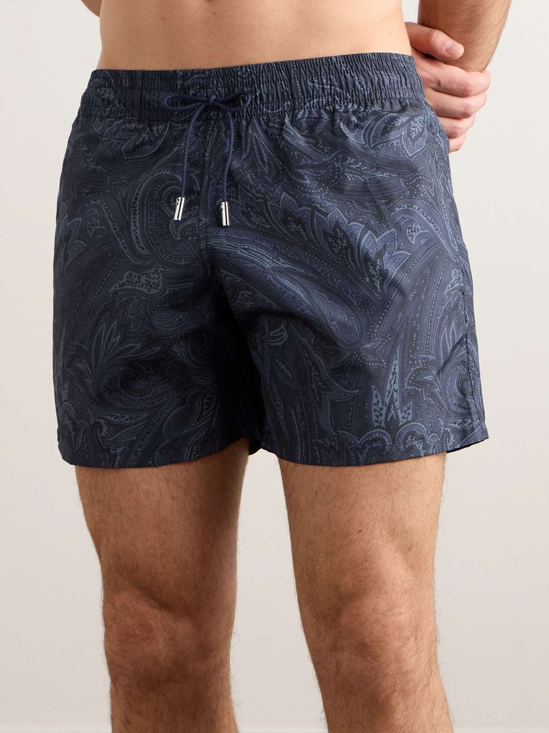 Etro Straight-Leg Mid-Length Paisley-Print Swim Shorts outlook