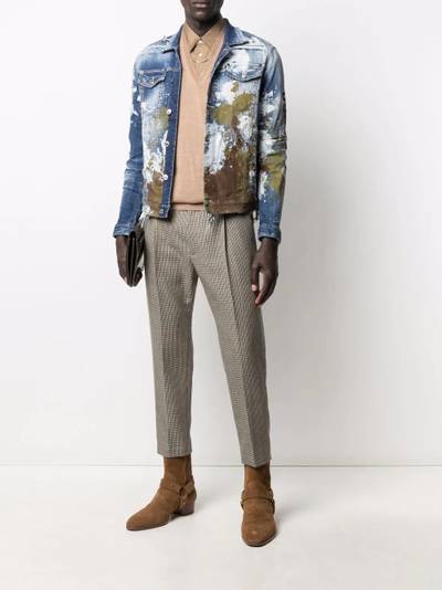 DSQUARED2 distressed-effect denim jacket outlook