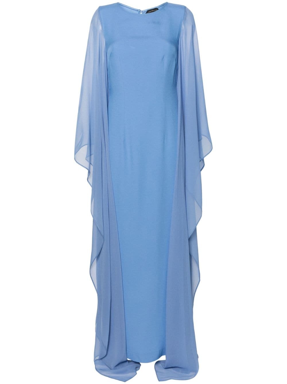 Adriatica sheer-sleeve gown - 1