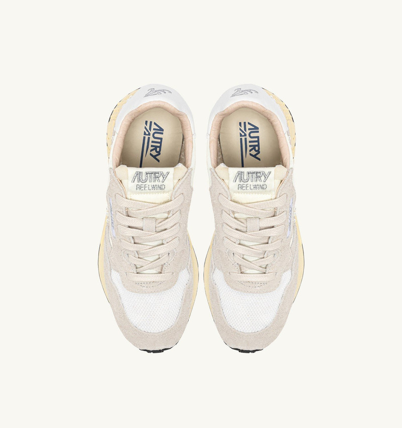 REELWIND LOW SNEAKERS IN WHITE NYLON AND SUEDE 6