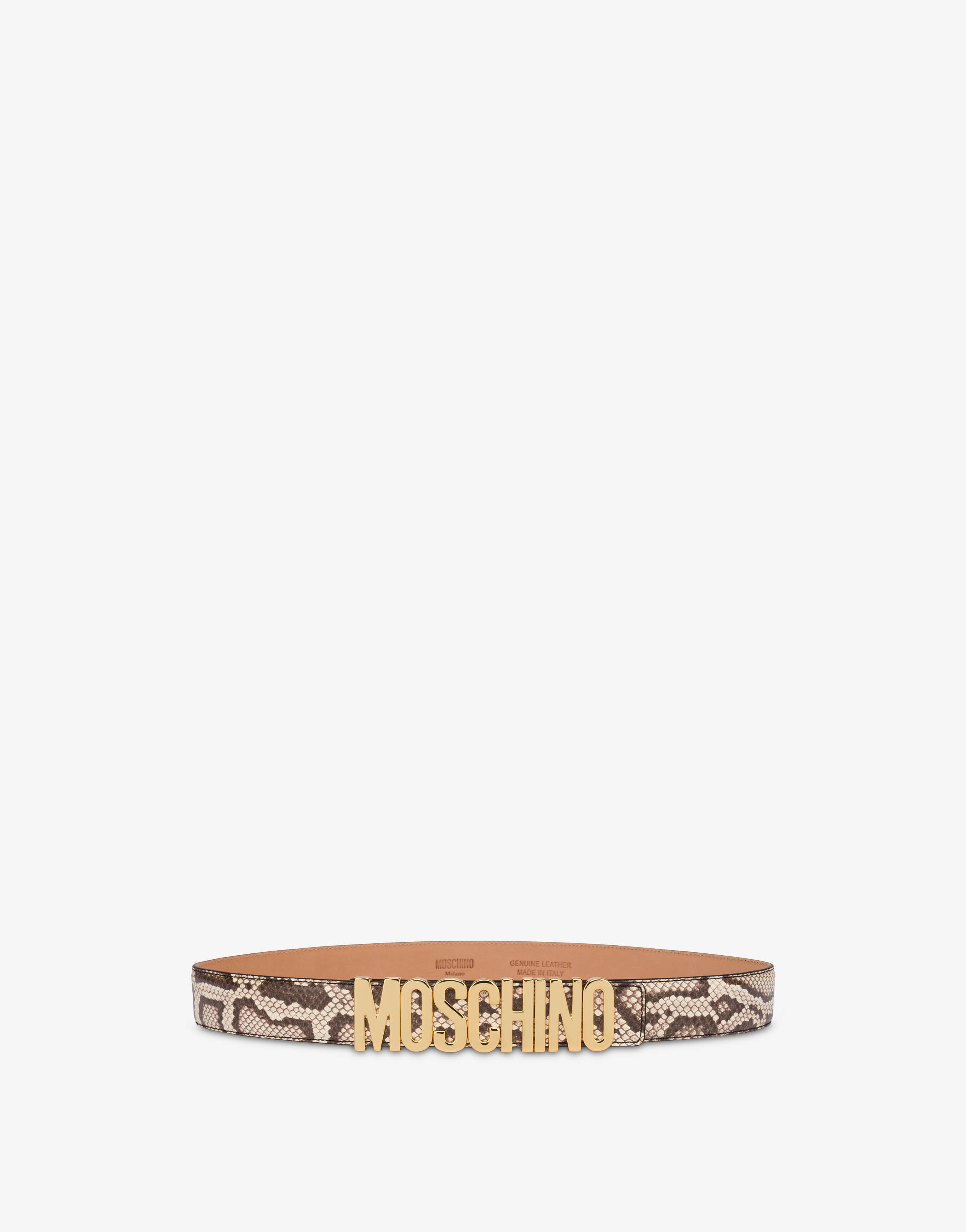 LETTERING LOGO PYTHON PRINT BELT - 1