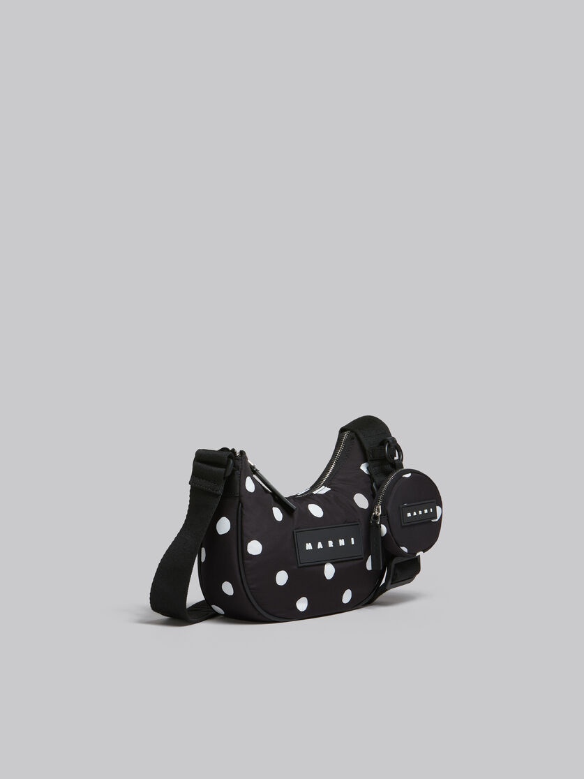 BLACK POLKA-DOT PUFF HOBO SMALL BAG - 6