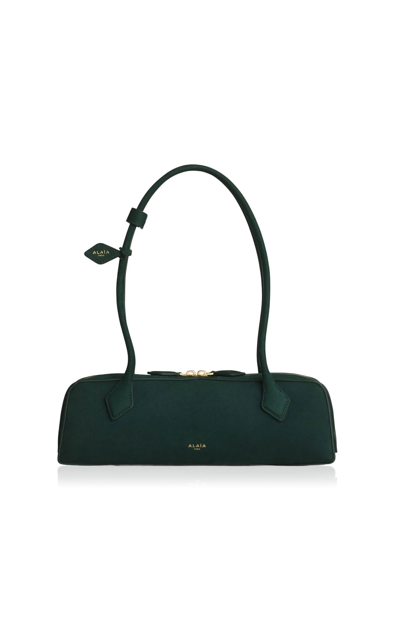 Le Teckel Medium Leather Shoulder Bag green - 1