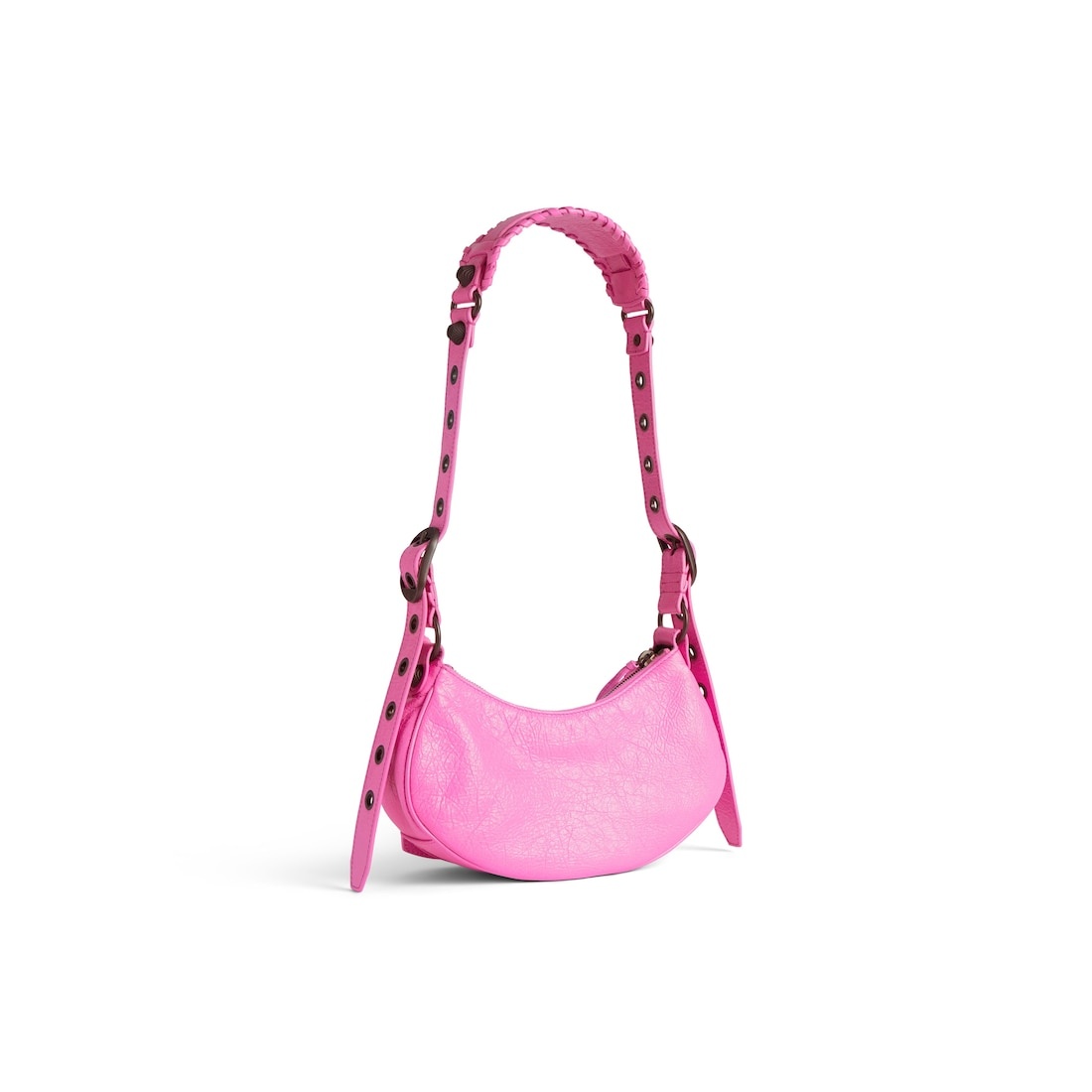 Women's Le Cagole Shoulder Bag Xs in Glossy Pink - 3