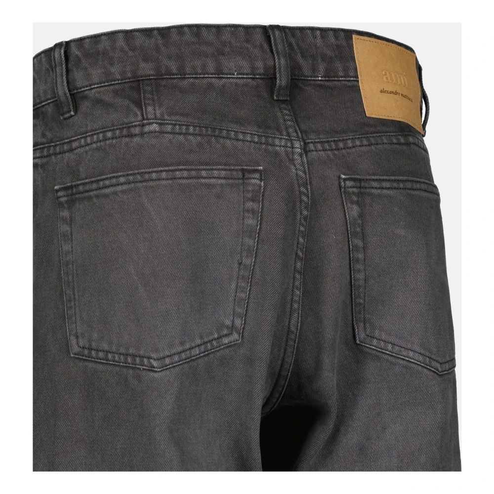 TAPERED COTTON TWILL JEANS - 3