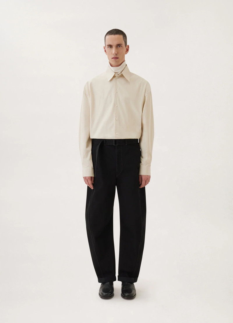 TWISTED BELTED PANTS
BLACK DENIM 3