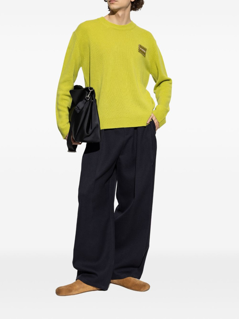 Marni logo-patch sweater outlook