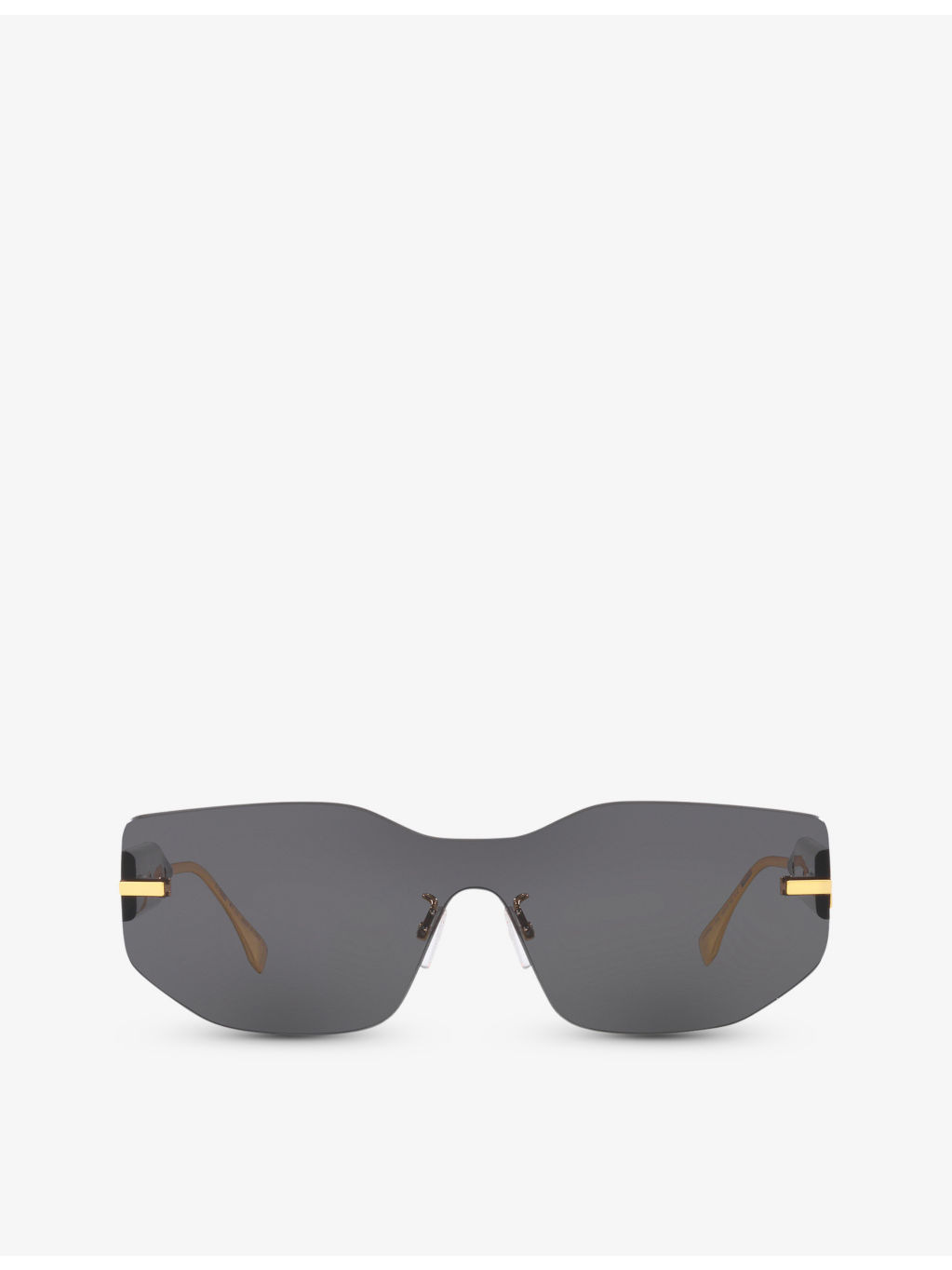 FN000634 FE40066U rectangle-frame tinted metal sunglasses - 1
