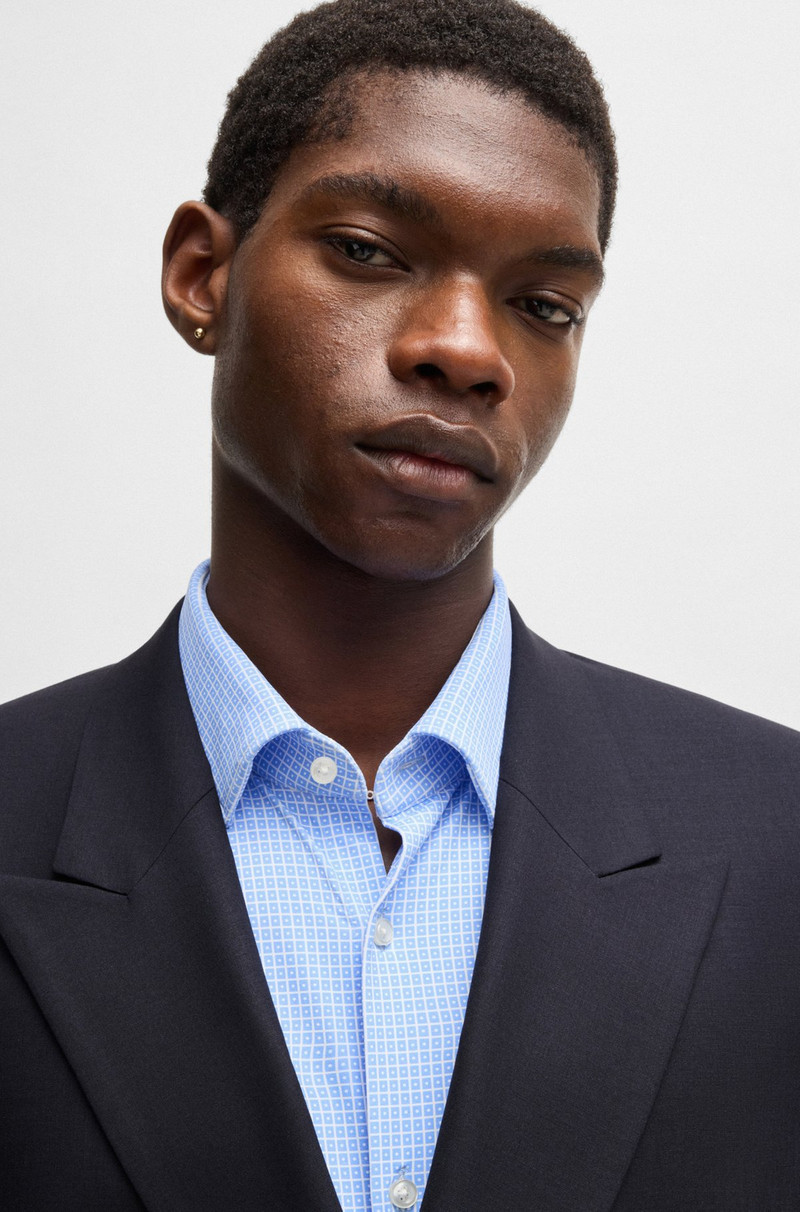 SLIM-FIT JACKET IN WOOL STRETCH POPLIN 5