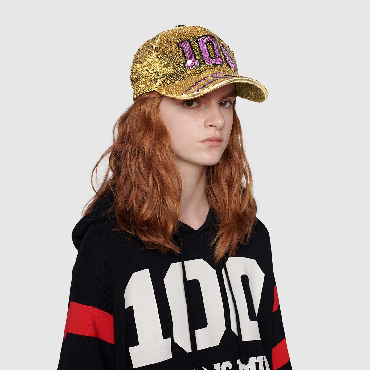 Gucci 100 sequin baseball hat - 4