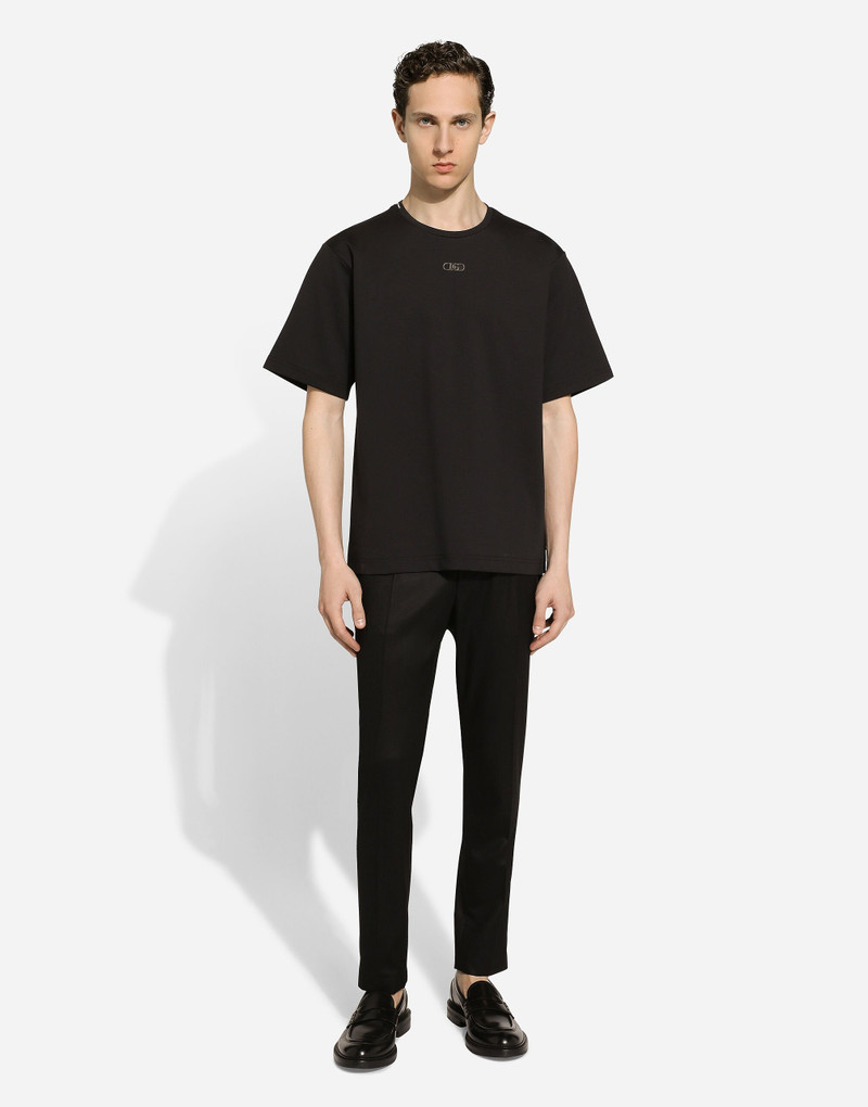 Dolce & Gabbana Cotton T-shirt with metal logo outlook