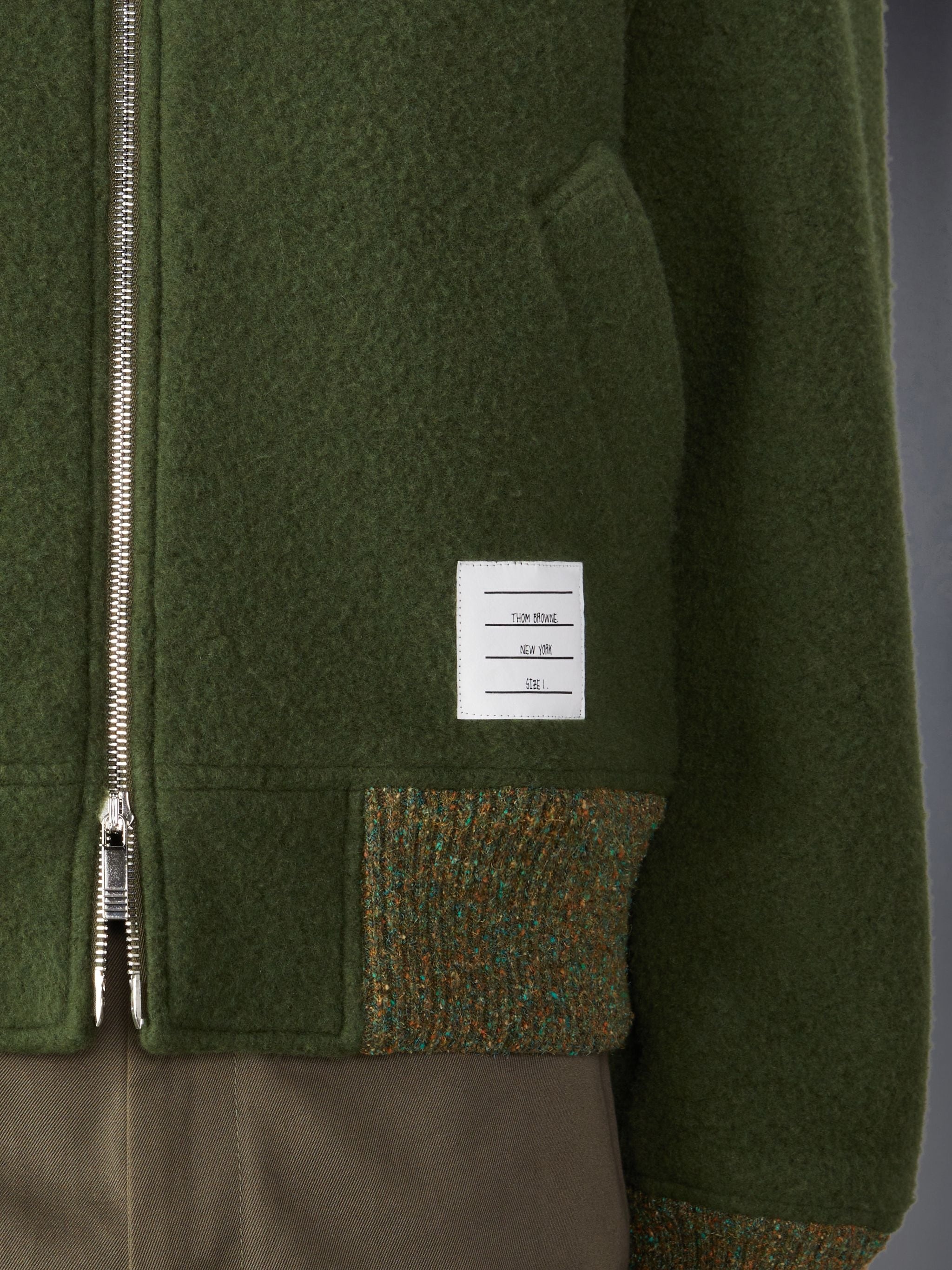 Wool Fleece Bomber Jacket - 4