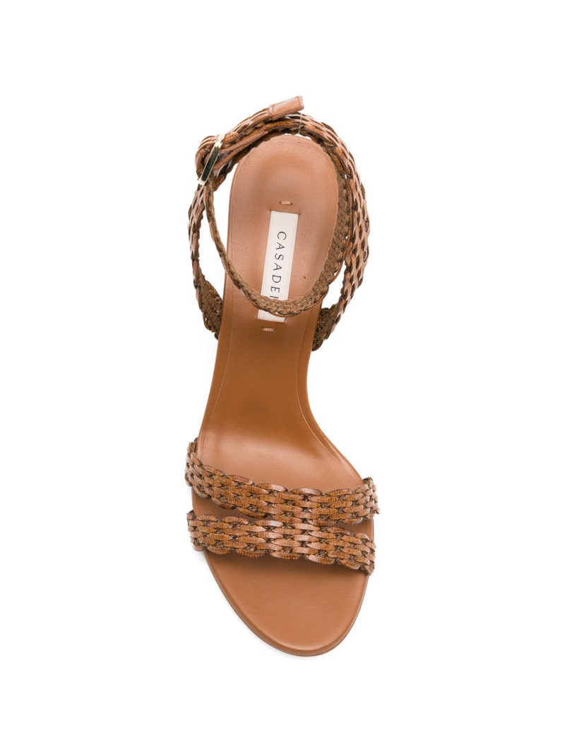 Julia Avenida woven-strap ankle-buckle sandals 4