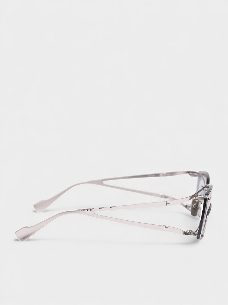 Kuboraum Metal Covered Cut-Out Rectangular Sunglasses outlook