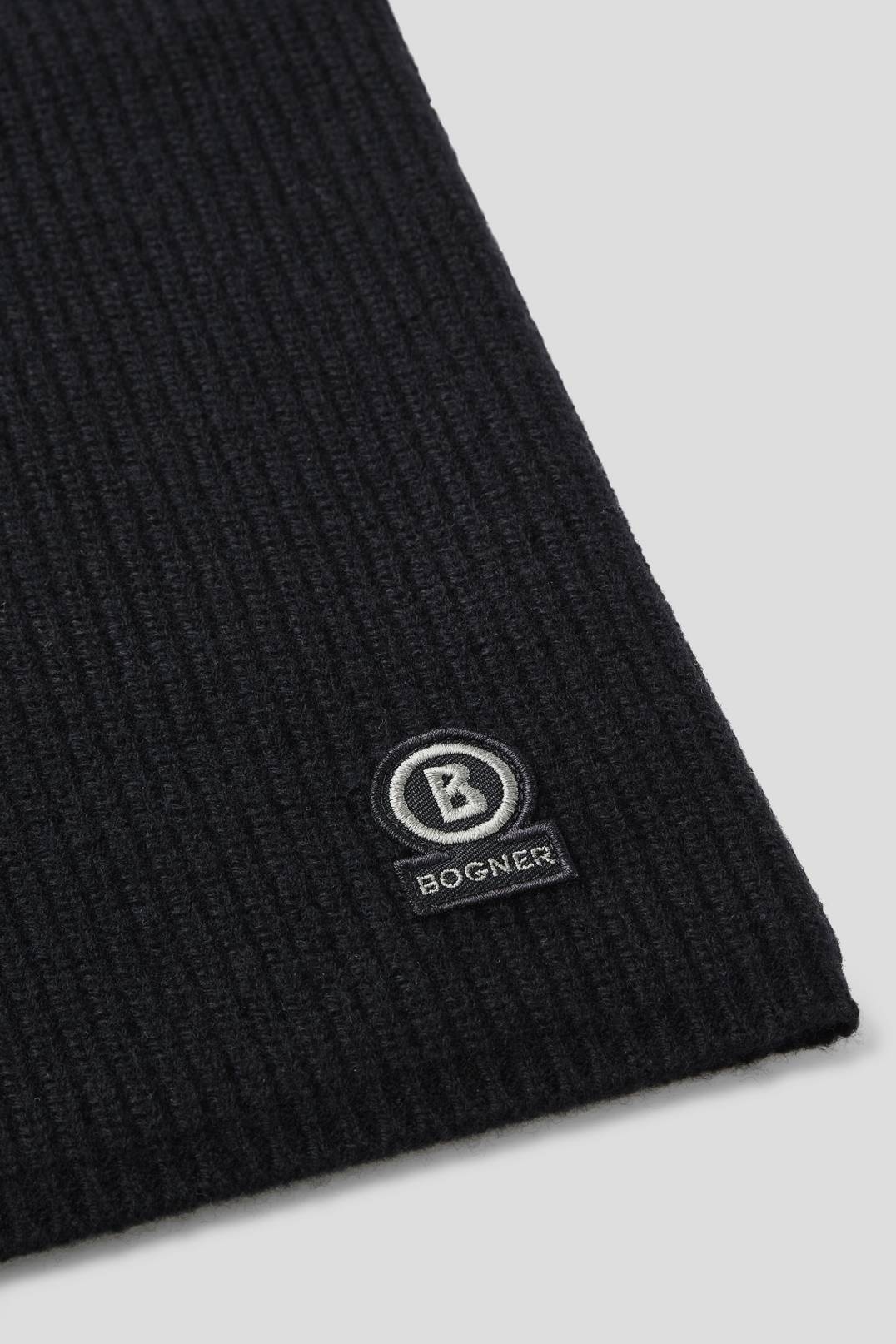LYRA NEW WOOL LOOP SCARF IN BLACK - 2
