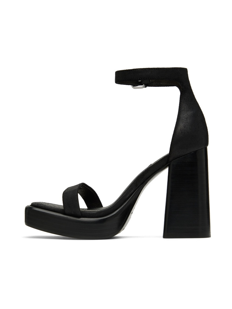 Black Matrix Heeled Sandals 3