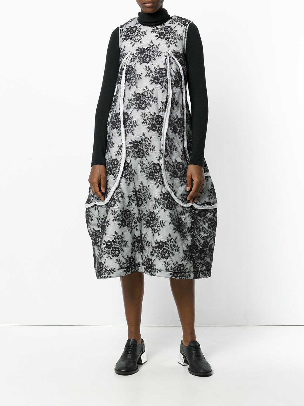 floral flared dress - 2