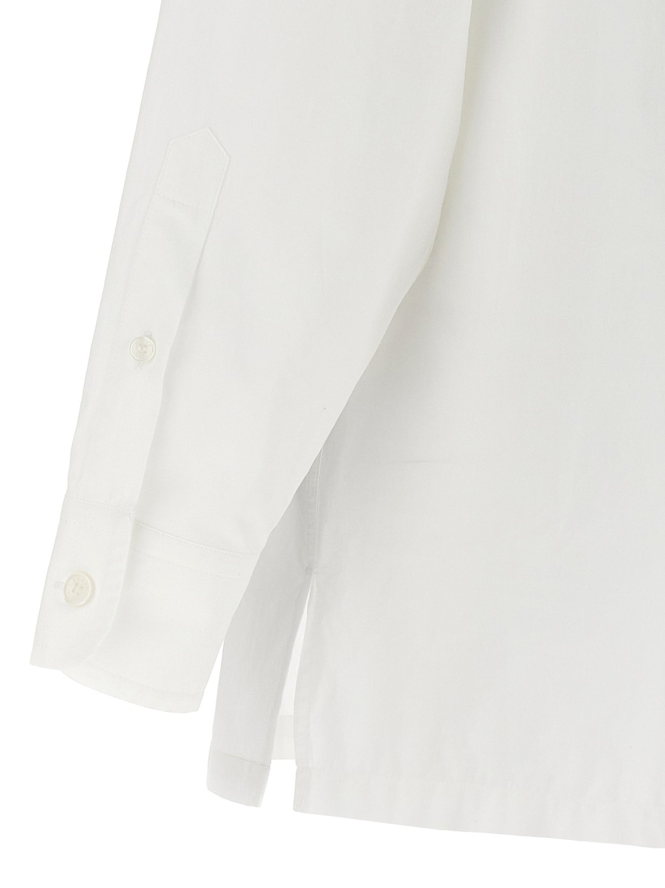 Embroidered Logo Shirt Shirt, Blouse White - 4