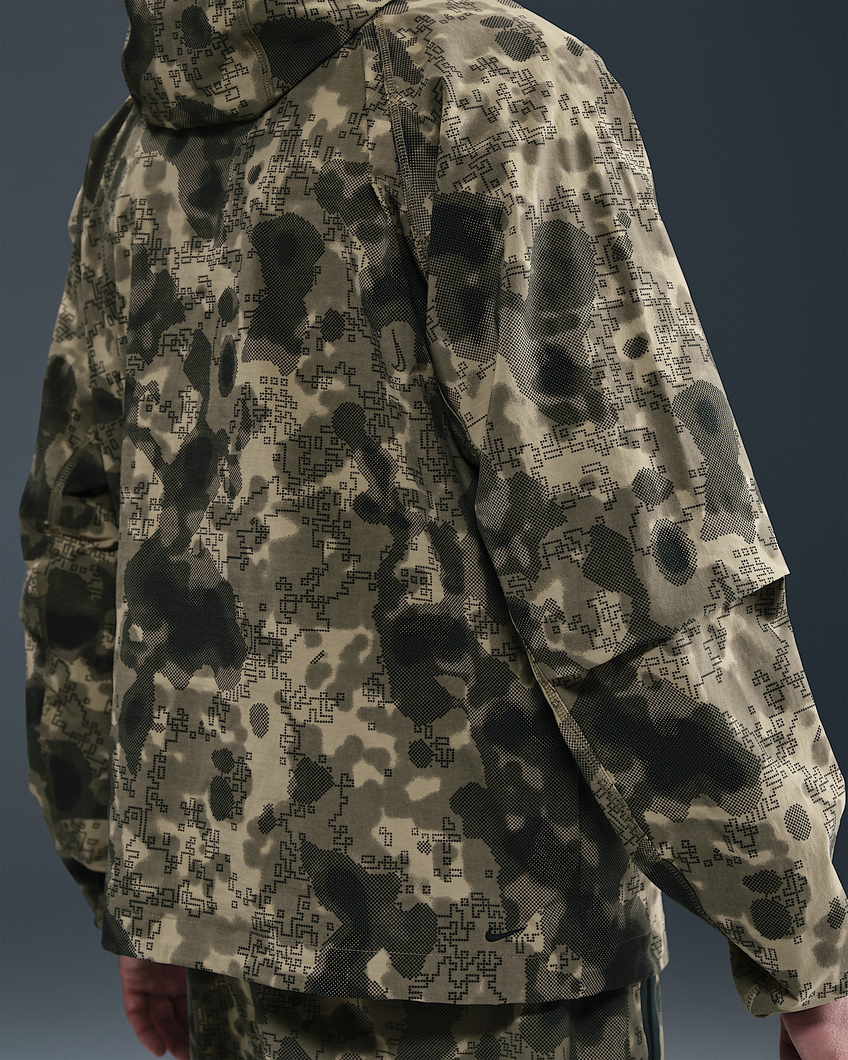 Nike Tech Men's Dri-FIT Woven Camo Windrunner Oversized Jacket - 2
